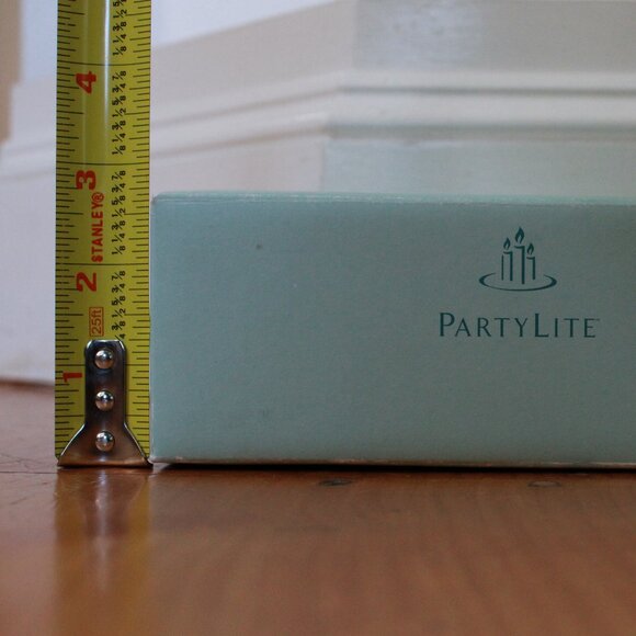 Pair of PartyLite "Quilted Crystal" Glass Candleholders - Picture 12 of 12